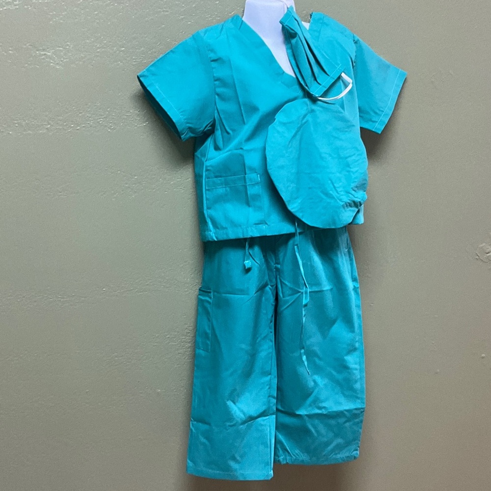 Kids dr , nurse, scrubs Costume in Teal